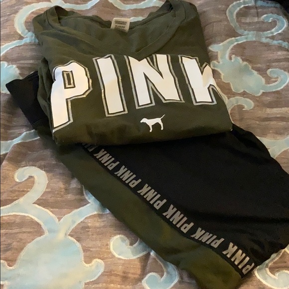 PINK Victoria's Secret Pants - Pink top and leggings set size medium PINK Victoria's Secret Pants - Pink top and leggings set size medium